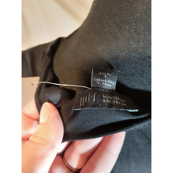 NWT J Jill Wearever Collection Sleeveless Midi Tank Dress Black Sz Large Petite - Picture 6 of 6